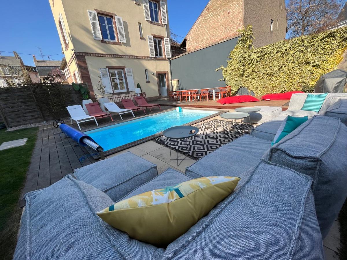 Gite Villa Avril Piscine- Jacuzzi- Sauna - 15 Pers-Proche Europapark Селеста Экстерьер фото